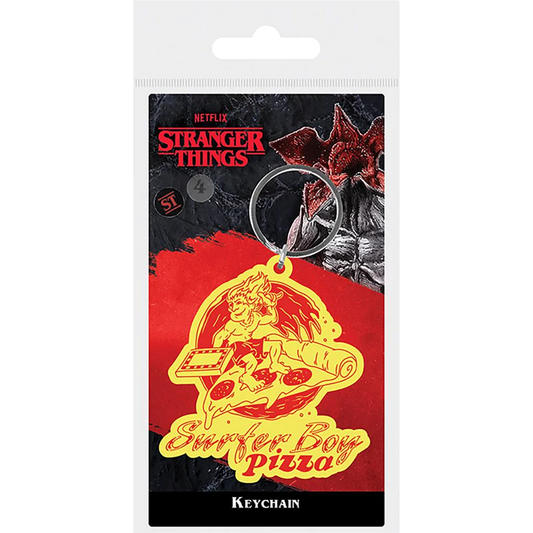 Toys N Tuck:Rubber Keychain - Stranger Things 4 (Surfer Boy Pizza),Pyramid International