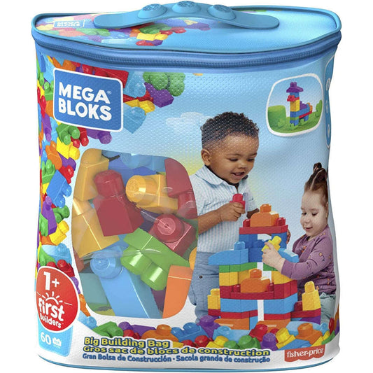 Toys N Tuck:Mega Bloks Big Building Bag - Blue,Mega Bloks