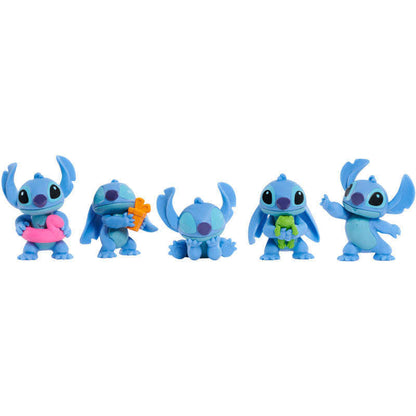 Toys N Tuck:Disney Stitch Collectible Mini Figures 5 Pack,Disney Lilo & Stitch