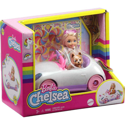 Toys N Tuck:Barbie Chelsea Doll & Unicorn Car,Barbie