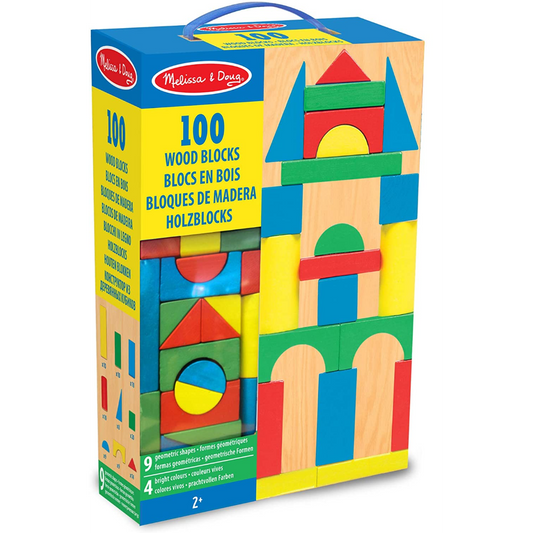 Toys N Tuck:Melissa & Doug 100 Piece Wood Blocks Set,Melissa & Doug