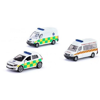 Toys N Tuck:Siku 1825 3 Vehicle Pack - Ambulance Set,siku