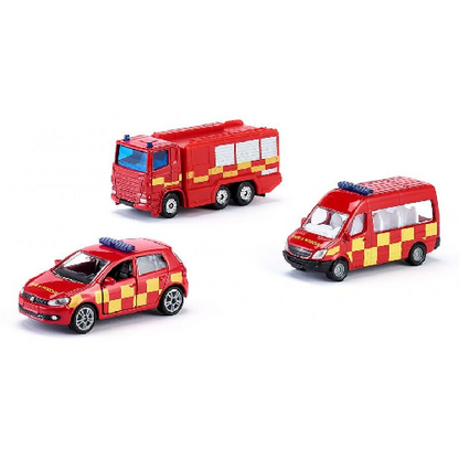 Toys N Tuck:Siku 1818 3 Vehicle Pack - Fire Brigade Set,siku