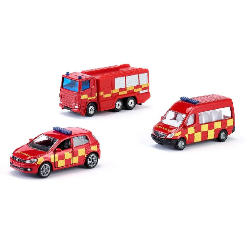 Toys N Tuck:Siku 1818 3 Vehicle Pack - Fire Brigade Set,siku