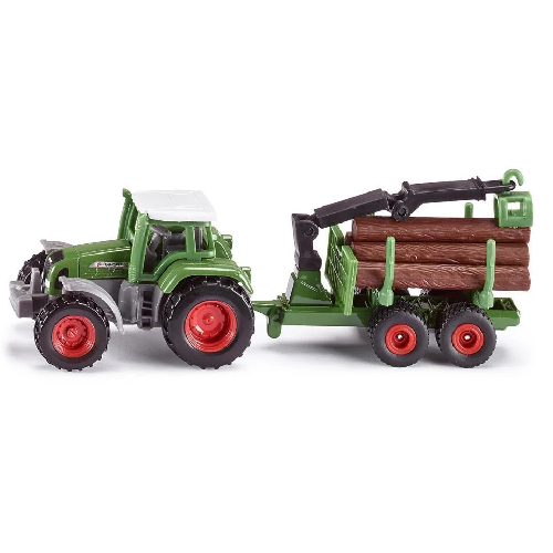 Toys N Tuck:Siku 1645 Tractor With Forestry Trailer,siku