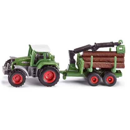 Toys N Tuck:Siku 1645 Tractor With Forestry Trailer,siku