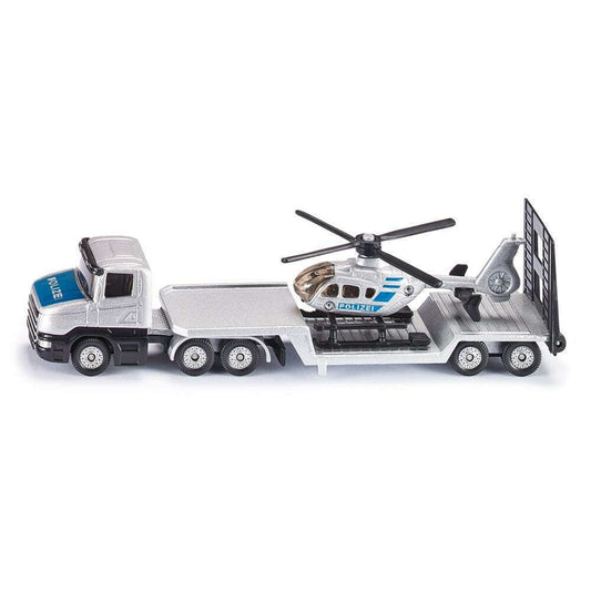 Toys N Tuck:Siku 1610 Low Loader With Helicopter,siku