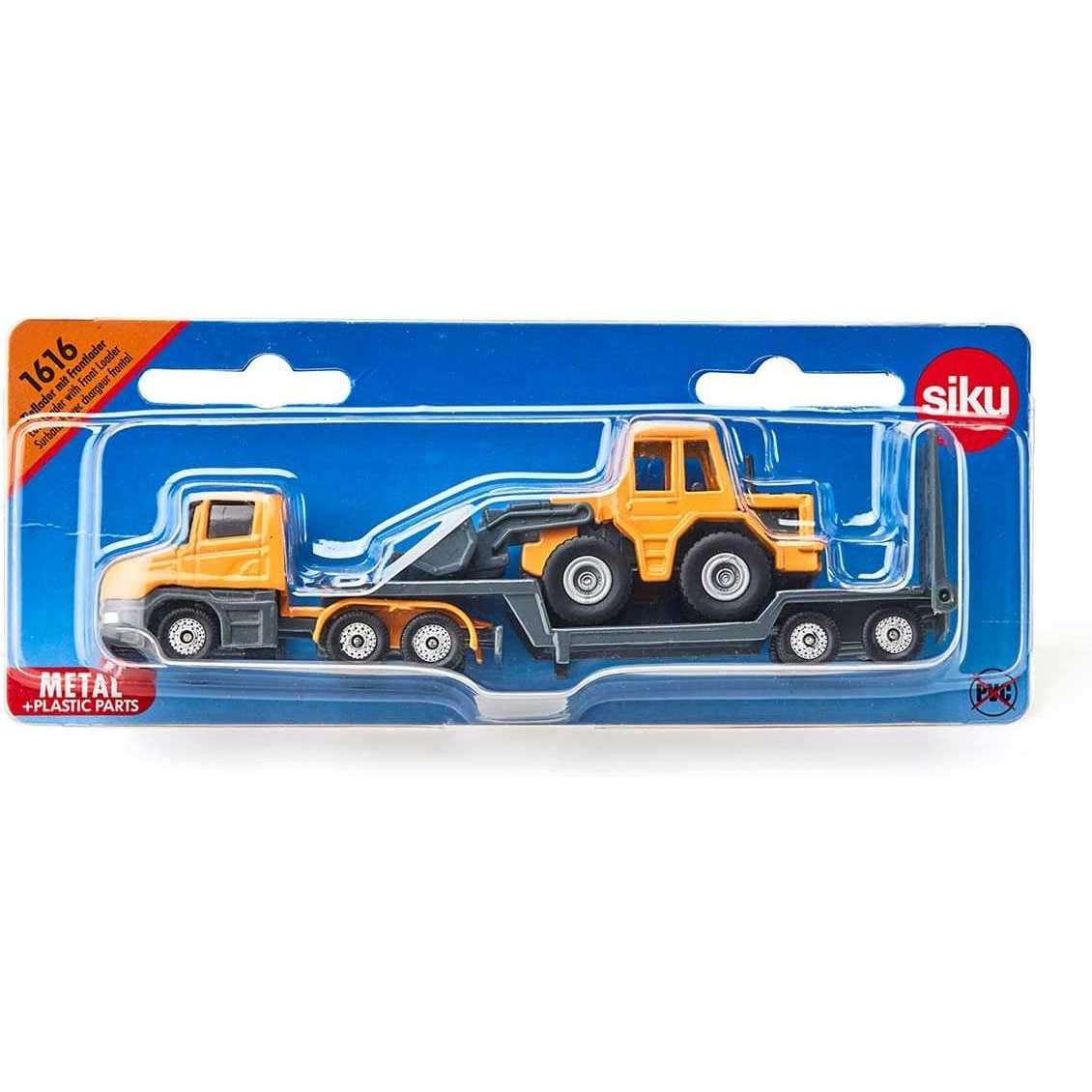 Toys N Tuck:Siku 1616 Low Loader With Front Loader,siku