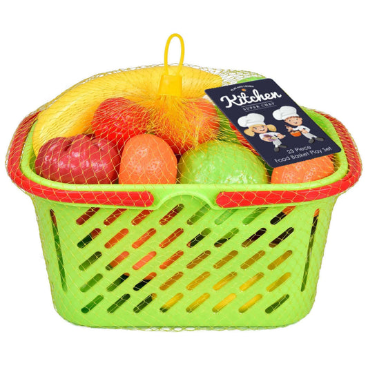 Toys N Tuck:Kitchen Super Chef - 23 Piece Food Basket Play Set,Kandy Toys