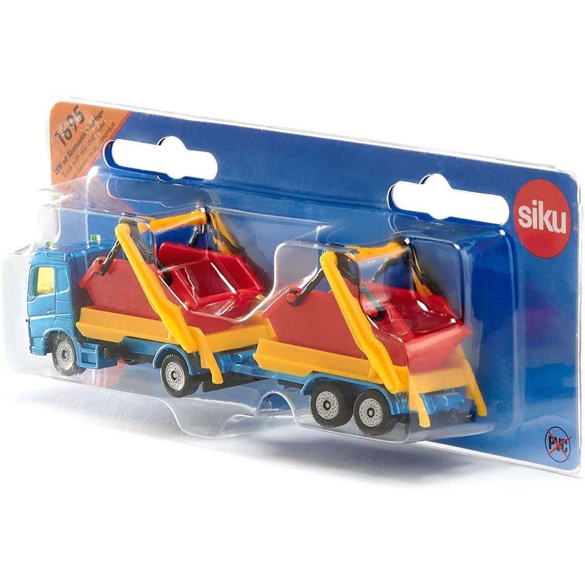 Toys N Tuck:Siku 1695 Truck With Skip And Trailer,siku