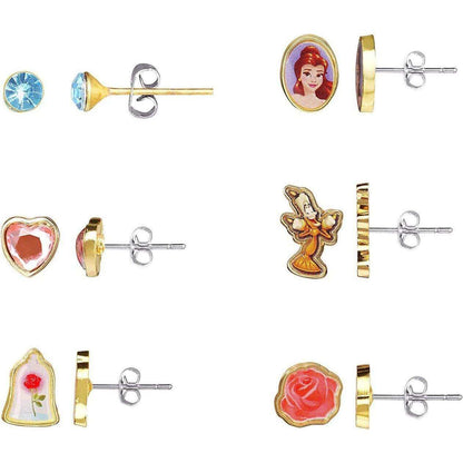 Toys N Tuck:Disney Princess Enamel Costume 6 Pc Earring Set,Disney Princess
