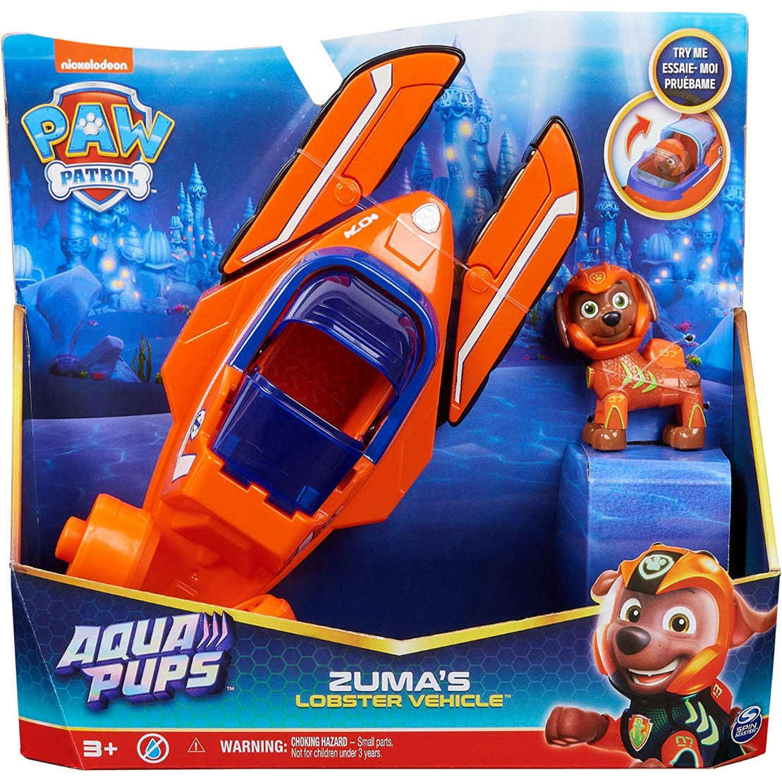 Toys N Tuck:Paw Patrol Aqua Pups Zuma's Lobster Vehicle,Paw Patrol
