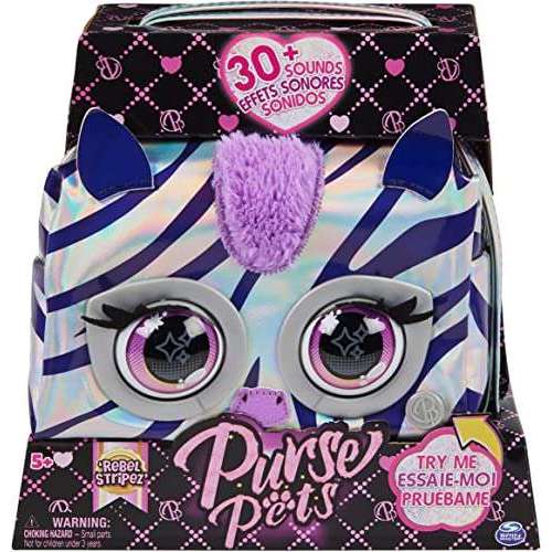 Toys N Tuck:Purse Pets Metallic Mood Rebel Stripez,Purse Pets