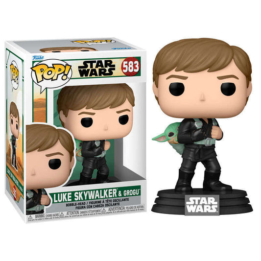 Toys N Tuck:Pop! Vinyl - Star Wars The Book Of Boba Fett - Luke Skywalker & Grogu 583,Funko