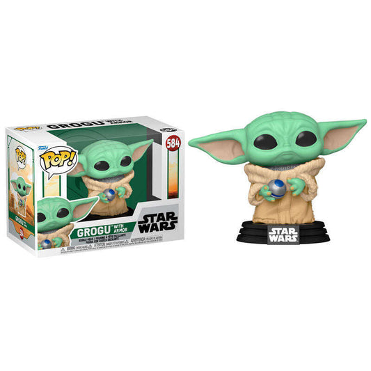 Toys N Tuck:Pop! Vinyl - Star Wars The Book Of Boba Fett - Grogu With Armor 584,Funko