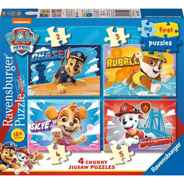 Toys N Tuck:Ravensburger My First Puzzles 4 Chunky Puzzles Paw Patrol,Paw Patrol