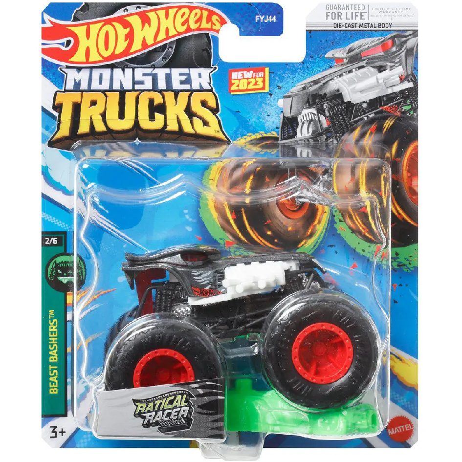 Toys N Tuck:Hot Wheels Monster Trucks - Ratical Racer,Hot Wheels