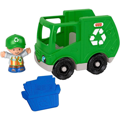 Toys N Tuck:Fisher Price Little People Vehicle and Figure - Recycling Truck,Little People