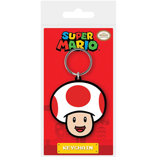 Toys N Tuck:Rubber Keychain - Super Mario (Toad),Super Mario