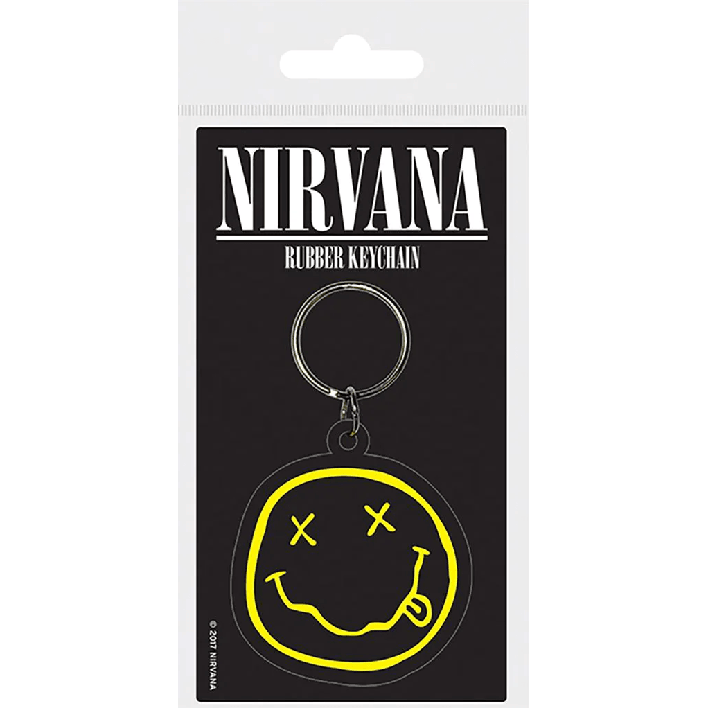 Toys N Tuck:Rubber Keychain - Nirvana (Smiley),Nirvana