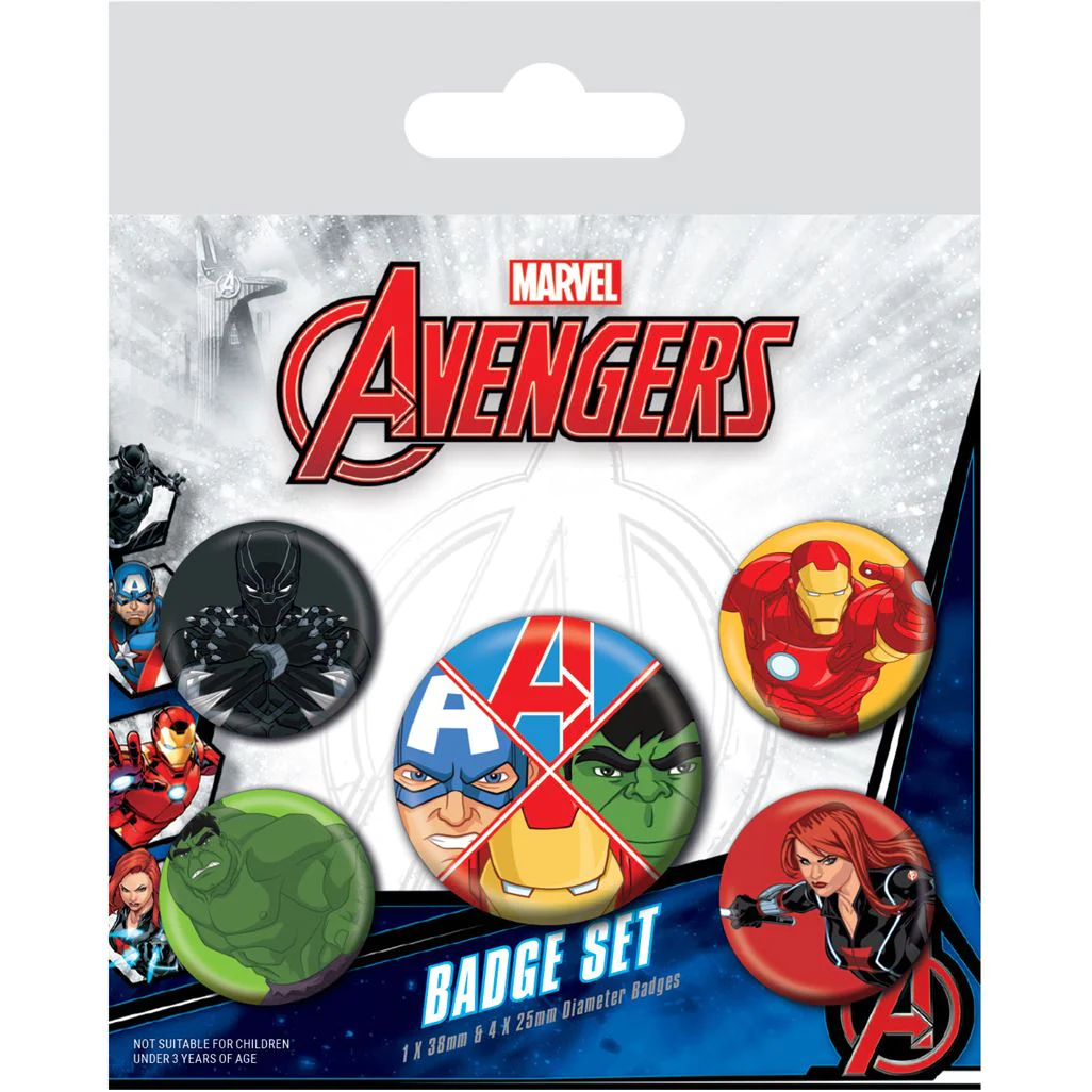 Toys N Tuck:Badge Pack - Avengers (Avengers Assemble),Pyramid International