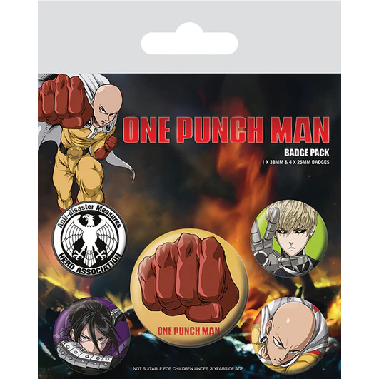 Toys N Tuck:Badge Pack - One Punch Man (Destructive),One Punch Man