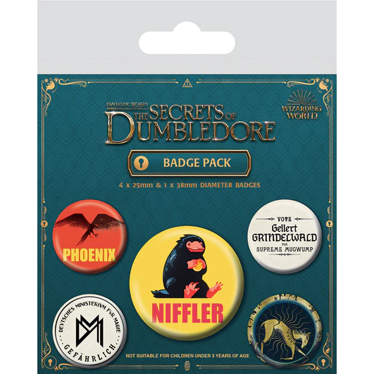 Toys N Tuck:Badge Pack - Fantastic Beasts The Secrets of Dumbledore (World),Fantastic Beasts