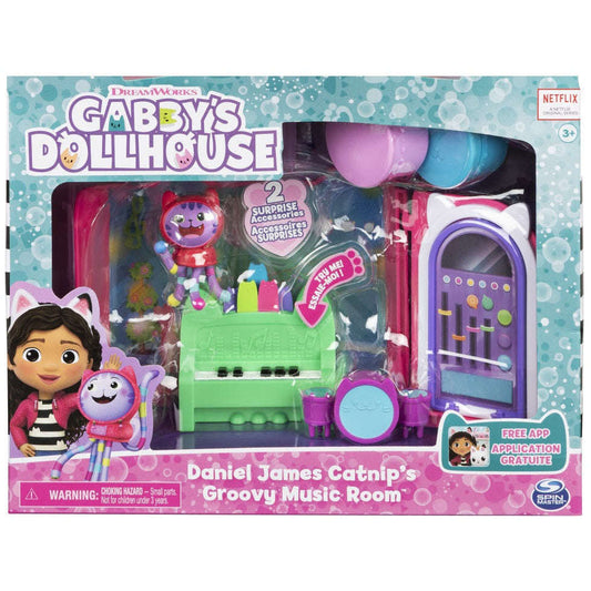 Toys N Tuck:Gabby's Dollhouse - Daniel James Catnip Groovy Music Room,Gabby's Dollhouse