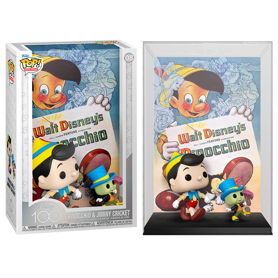 Toys N Tuck:Pop! Vinyl - Pinocchio - Pinocchio & Jiminy Cricket 08,Funko