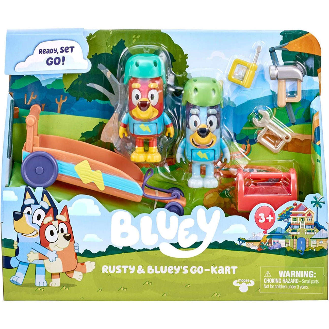 Toys N Tuck:Bluey - Rusty & Bluey's Go-Kart,Bluey