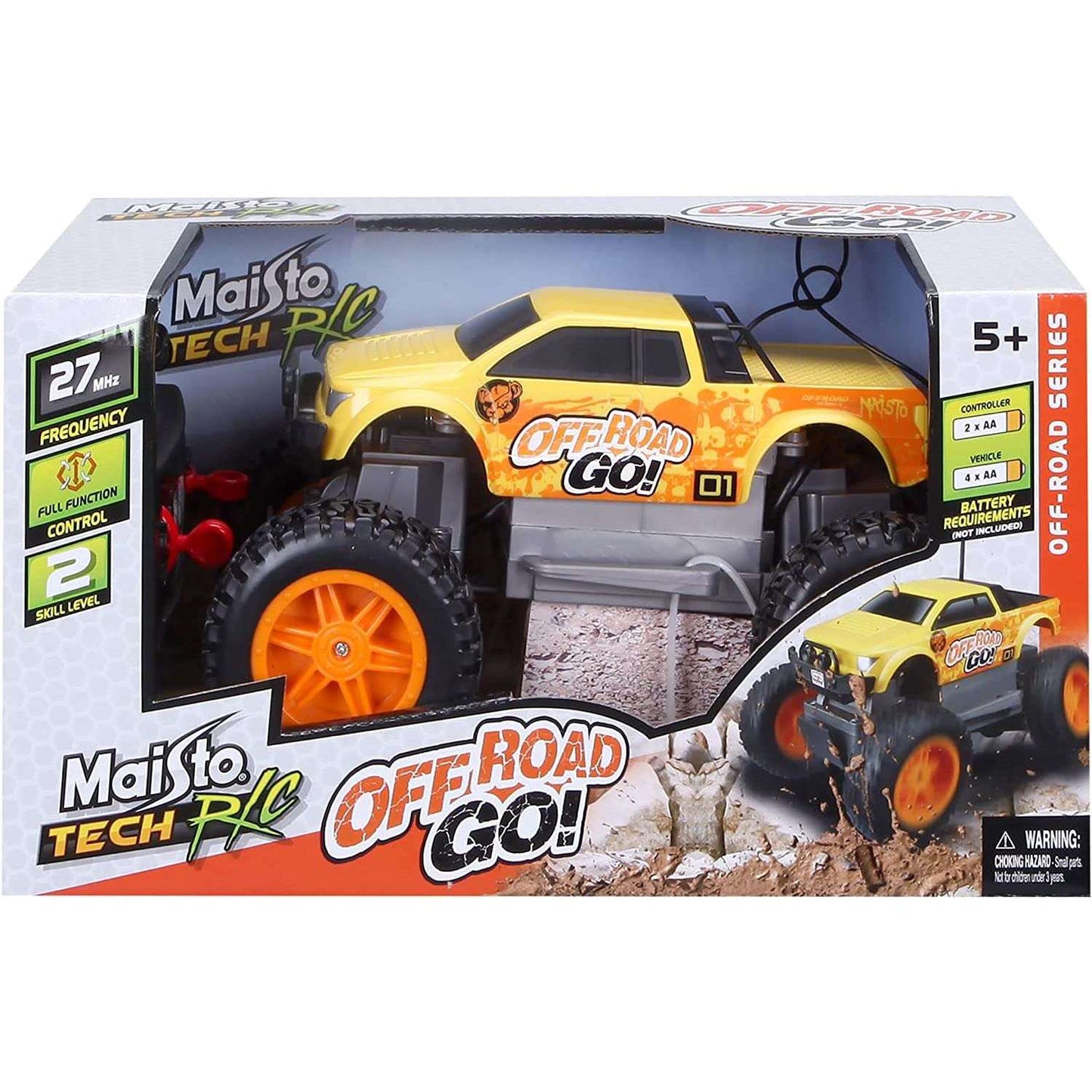 Toys N Tuck:Maisto Tech R/C - Off Road Go! (Yellow),Maisto Tech