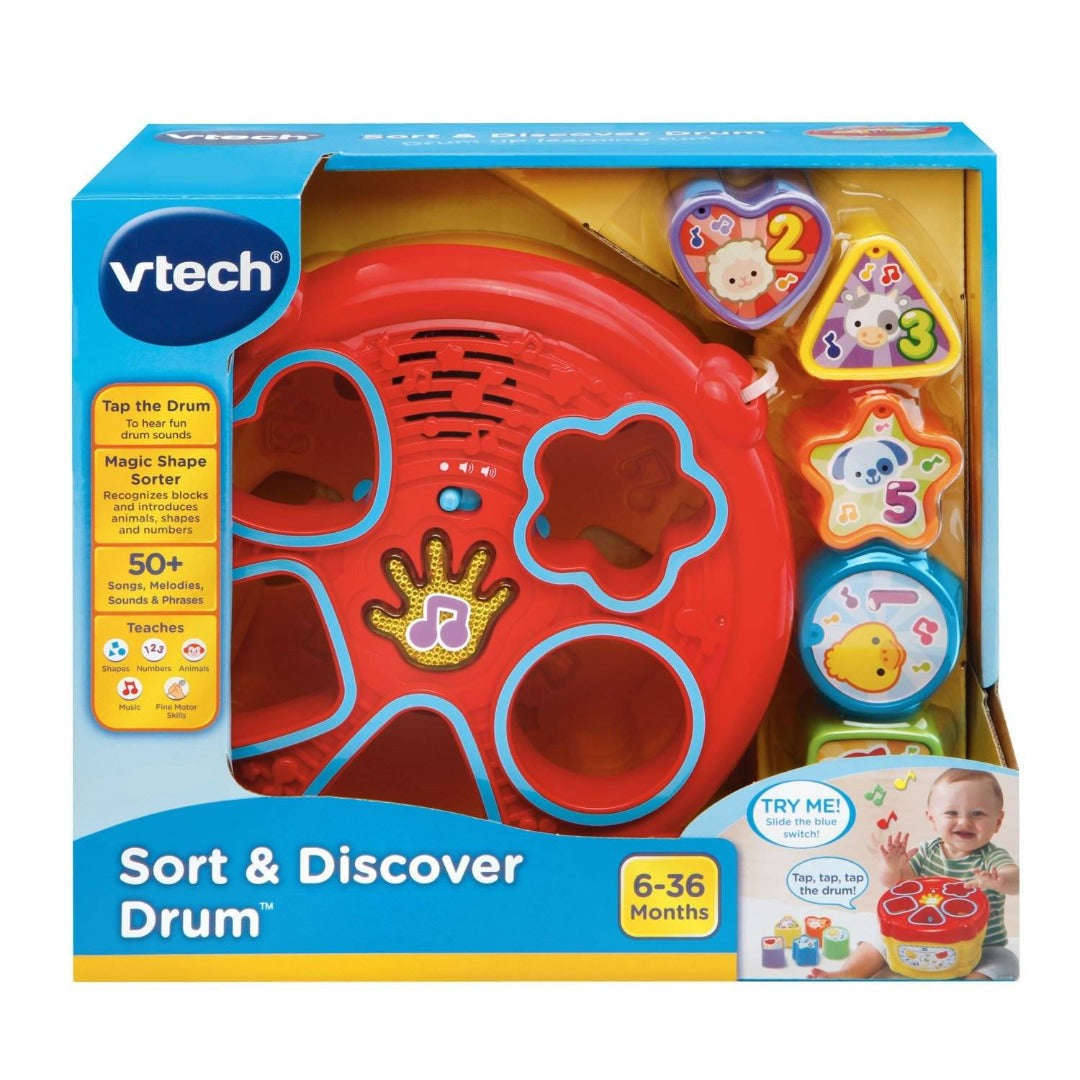 Toys N Tuck:Vtech Sort And Discover Drum,Vtech