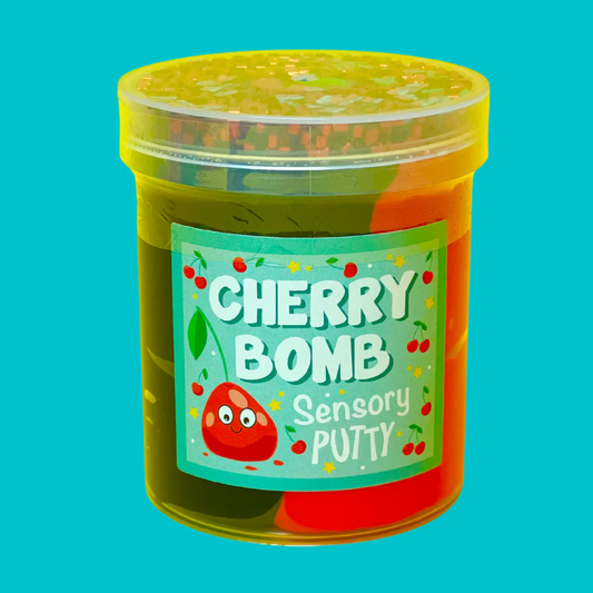 Toys N Tuck:Cherry Bomb Sensory Putty,Slime Party UK