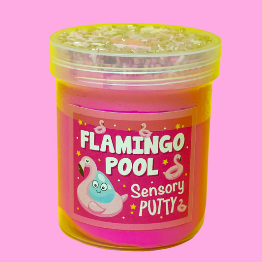 Toys N Tuck:Flamingo Pool Sensory Putty,Slime Party UK