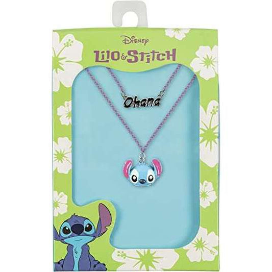 Toys N Tuck:Disney Stitch Double Layered Necklace,Disney