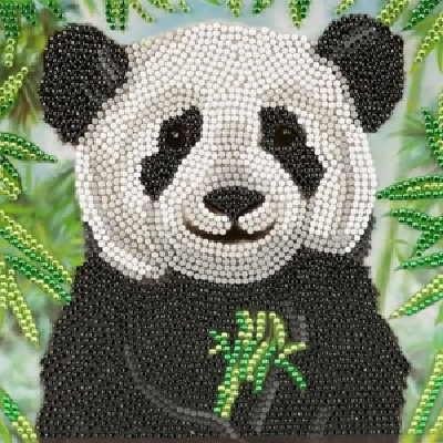 Toys N Tuck:Crystal Art Card Kit - Baby Panda,Crystal Art