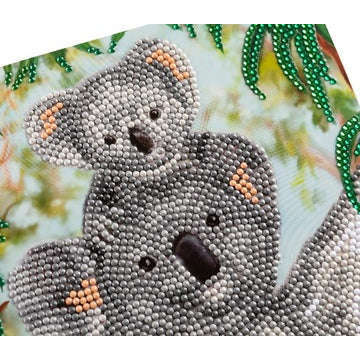 Toys N Tuck:Crystal Art Card Kit - Baby Koala,Crystal Art