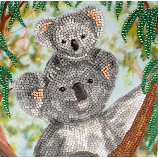 Toys N Tuck:Crystal Art Card Kit - Baby Koala,Crystal Art