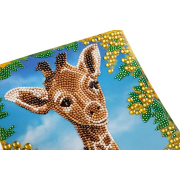 Toys N Tuck:Crystal Art Card Kit - Baby Giraffe,Crystal Art