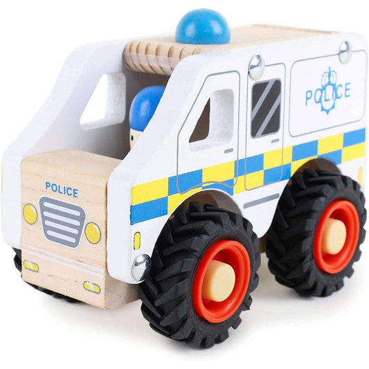 Toys N Tuck:Wooden Police Van,Kandy Toys