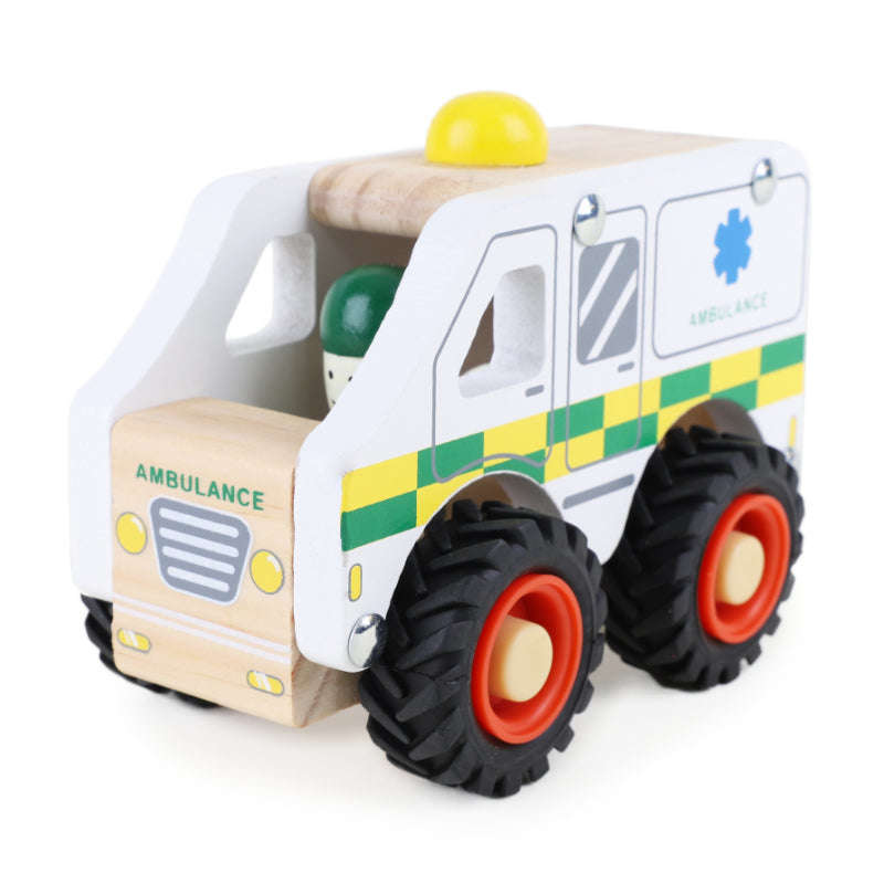Toys N Tuck:Wooden Ambulance,Kandy Toys