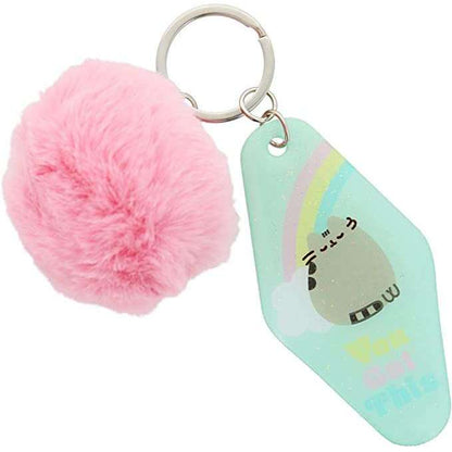 Toys N Tuck:Pusheen Pom Pom Keychain,Pusheen