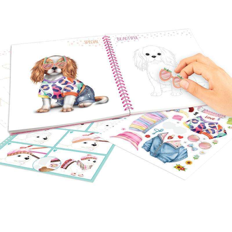 Toys N Tuck:Depesche Top Model Doggy Colouring Book,Top Model