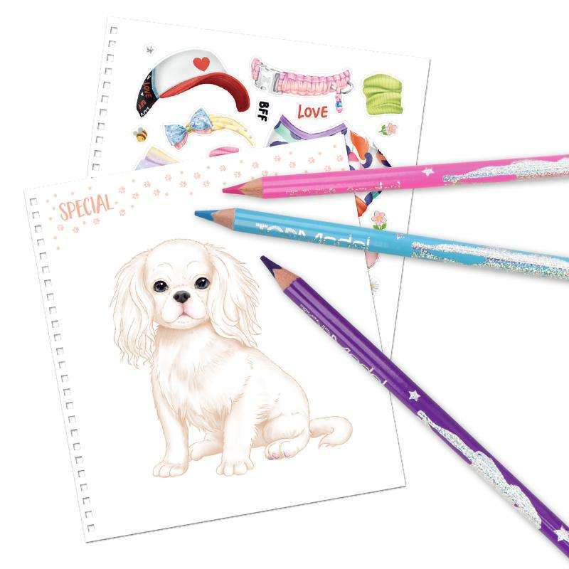 Toys N Tuck:Depesche Top Model Doggy Colouring Book,Top Model