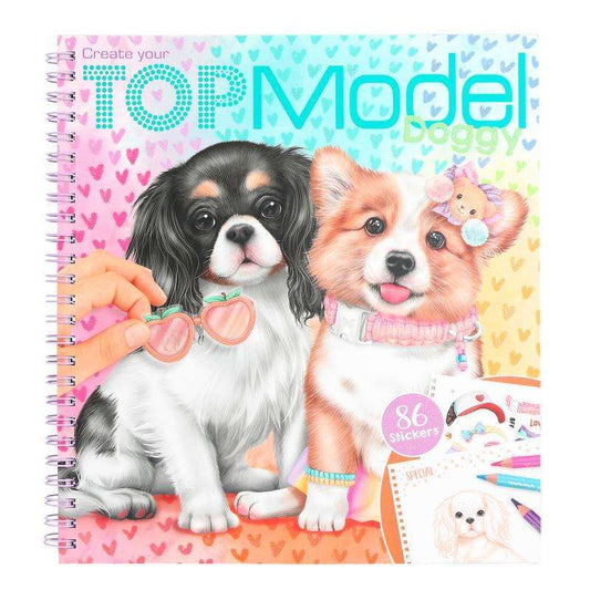 Toys N Tuck:Depesche Top Model Doggy Colouring Book,Top Model