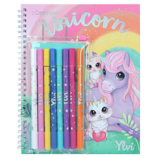Toys N Tuck:Depesche Ylvi Create Your Unicorn Colouring Book,Ylvi