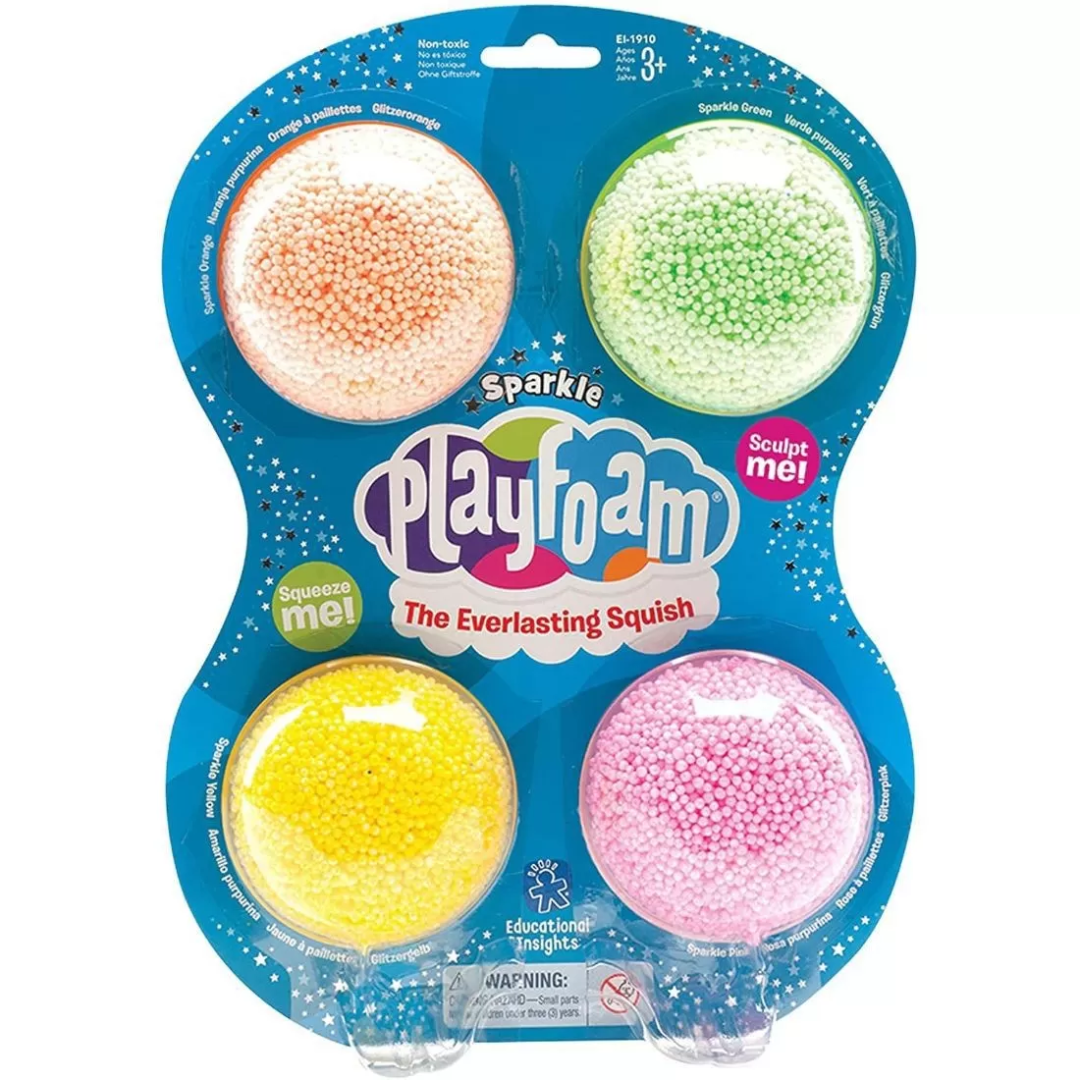 Toys N Tuck:Playfoam Sparkle Starter 4 Pack,Playfoam