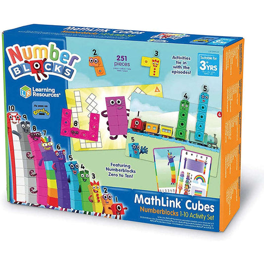 Toys N Tuck:MathLink Cubes Numberblocks 1-10 Activity Set,Numberblocks