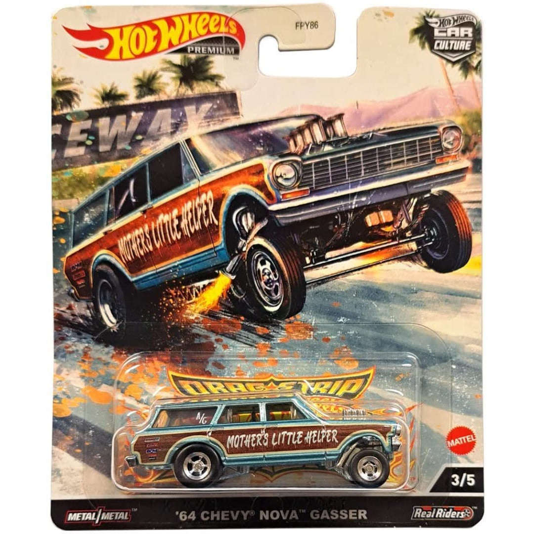 Toys N Tuck:Hot Wheels Drag Strip Series '64 Chevy Nova Gasser 3/5,Hot Wheels