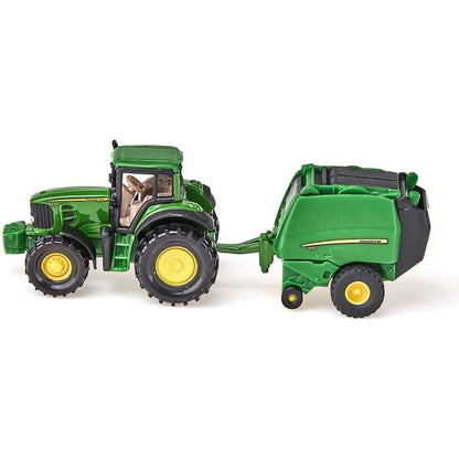 Toys N Tuck:Siku 1665 John Deere With Round Baler,Siku